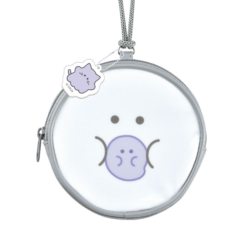 CRUX Obakene Ghost Round Clear Coin Purse with Strap