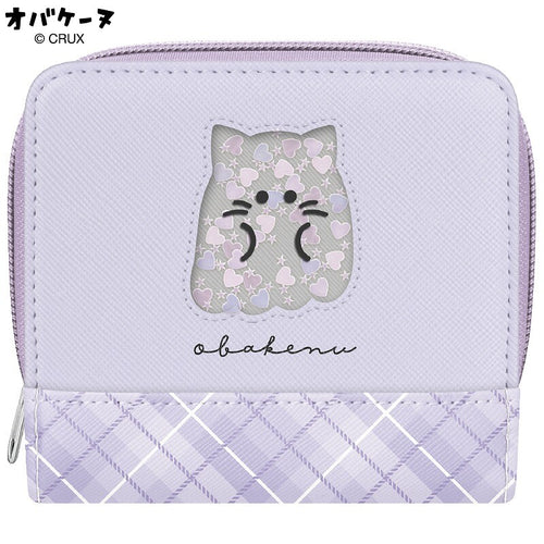 CRUX Obakene Cat Trifold Wallet – Purple