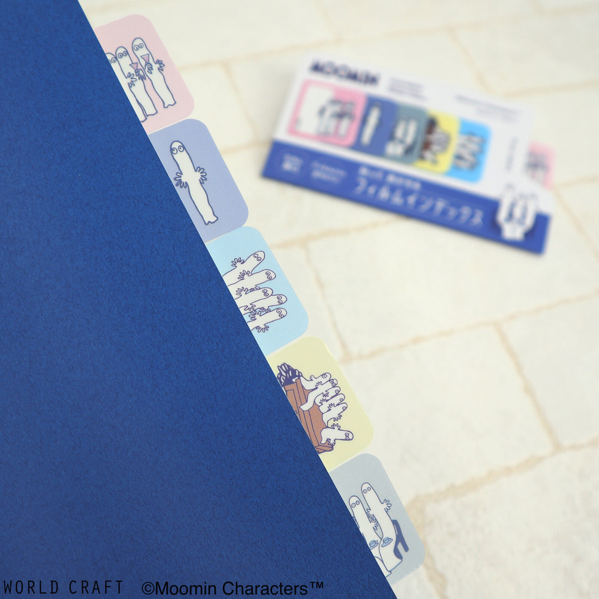 Moomin Hattifatteners Index Sticky Notes – Navy