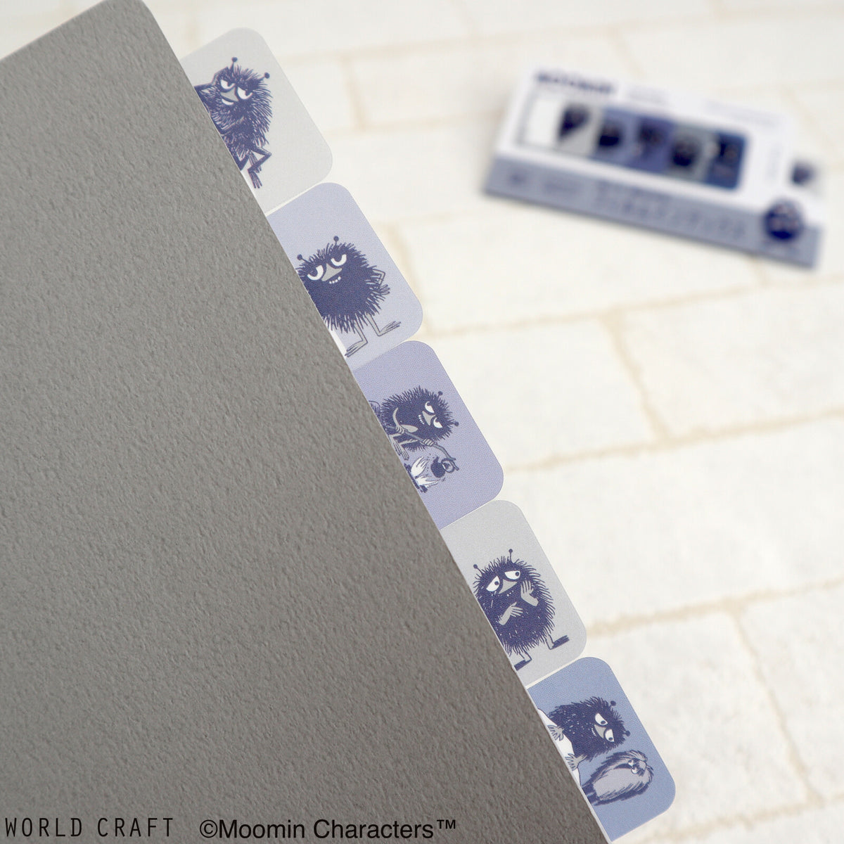 Moomin Index Sticky Notes – Gray
