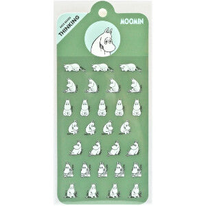 Moomin Face Sticker Sheet – Green