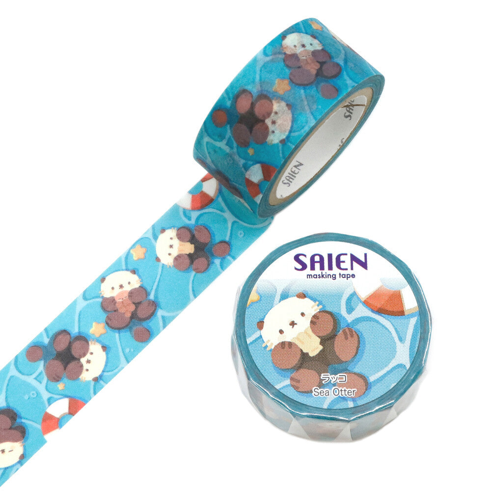 SAIEN Sea Otter Washi Tape 20mm x 7m