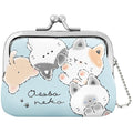 Asobo Neko Cats Kiss-Lock Gamaguchi Coin Purse – Mint
