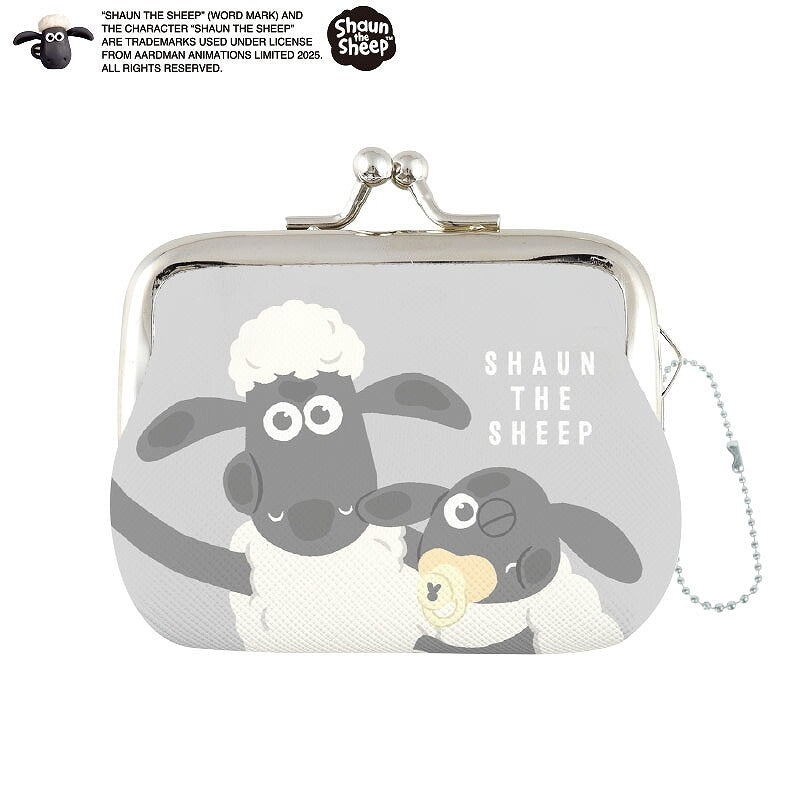 Shaun the Sheep Kiss-Lock Gamaguchi Coin Purse
