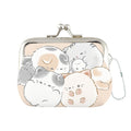 Chubby Cats Kiss-Lock Gamaguchi Coin Purse