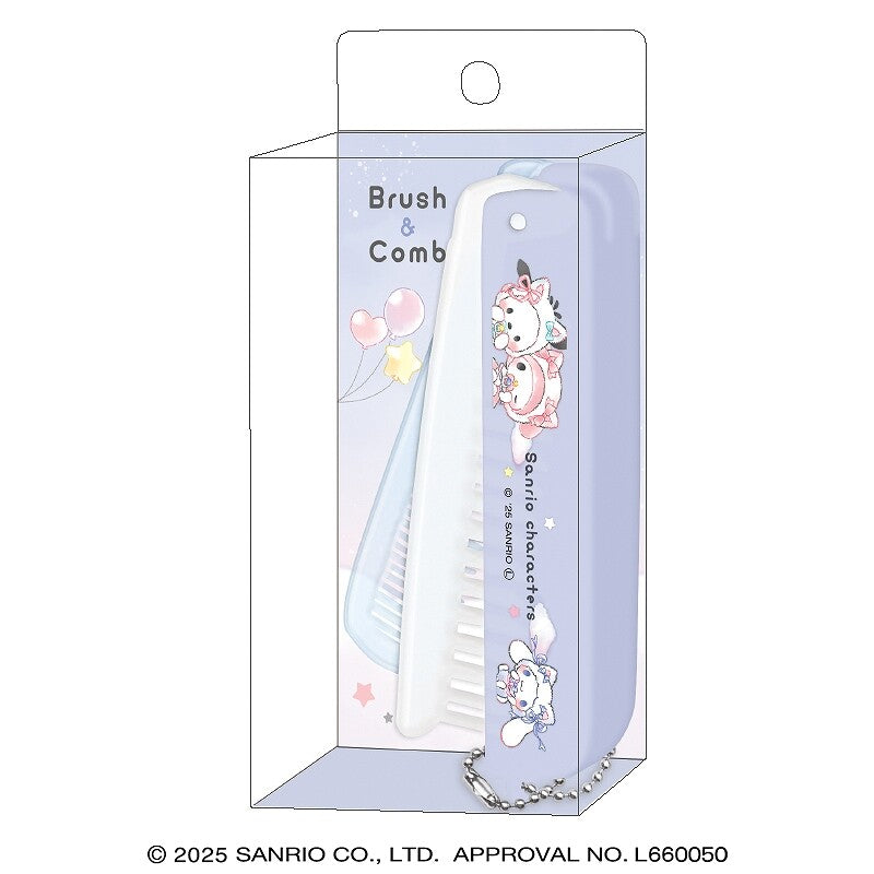 Sanrio Characters Baby Bottle Folding Hair Brush
