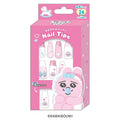 Pink Fluffy Character Press-On Nail Tips – 24 Pieces
