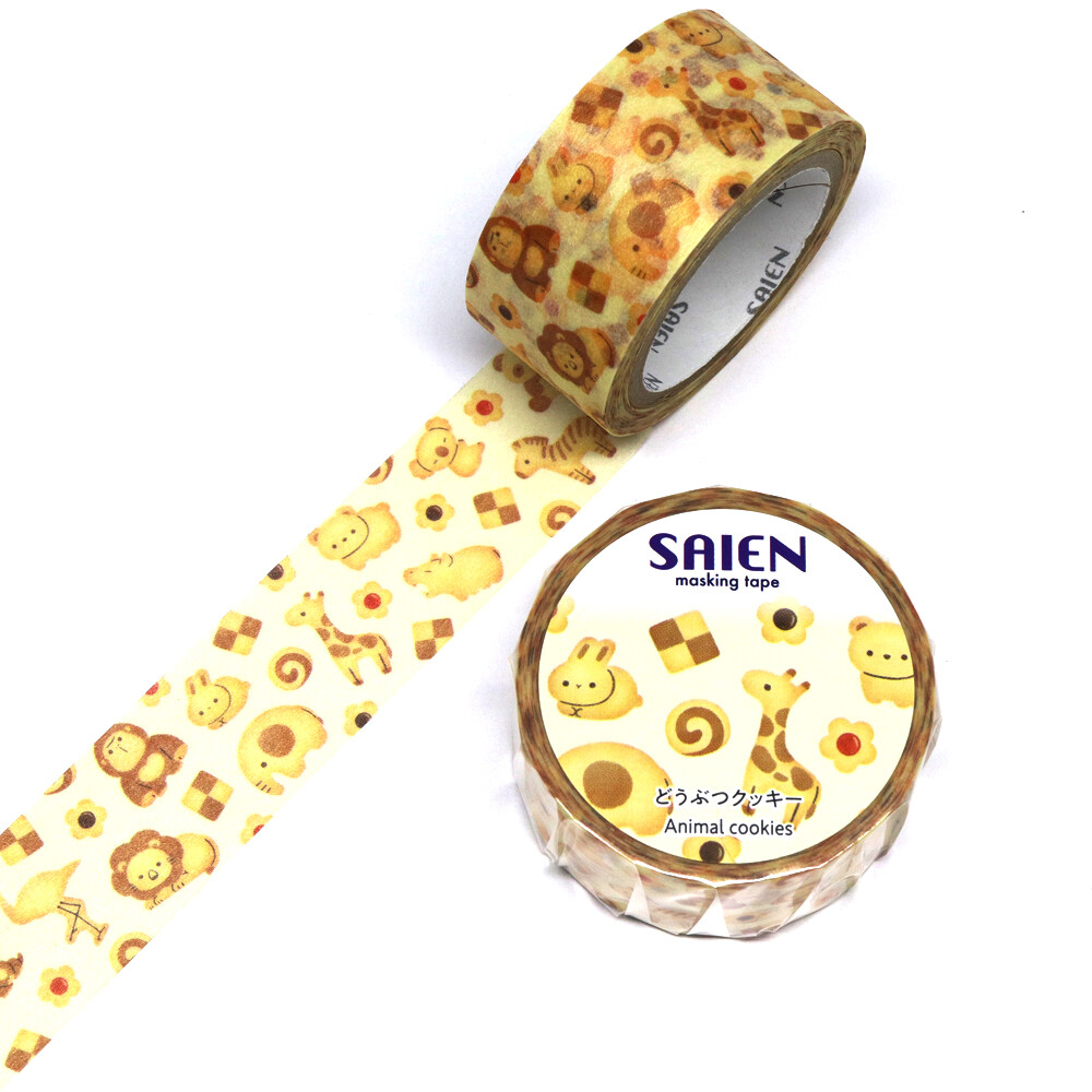 Washi Tape Animal Cookies 20mm x 7m