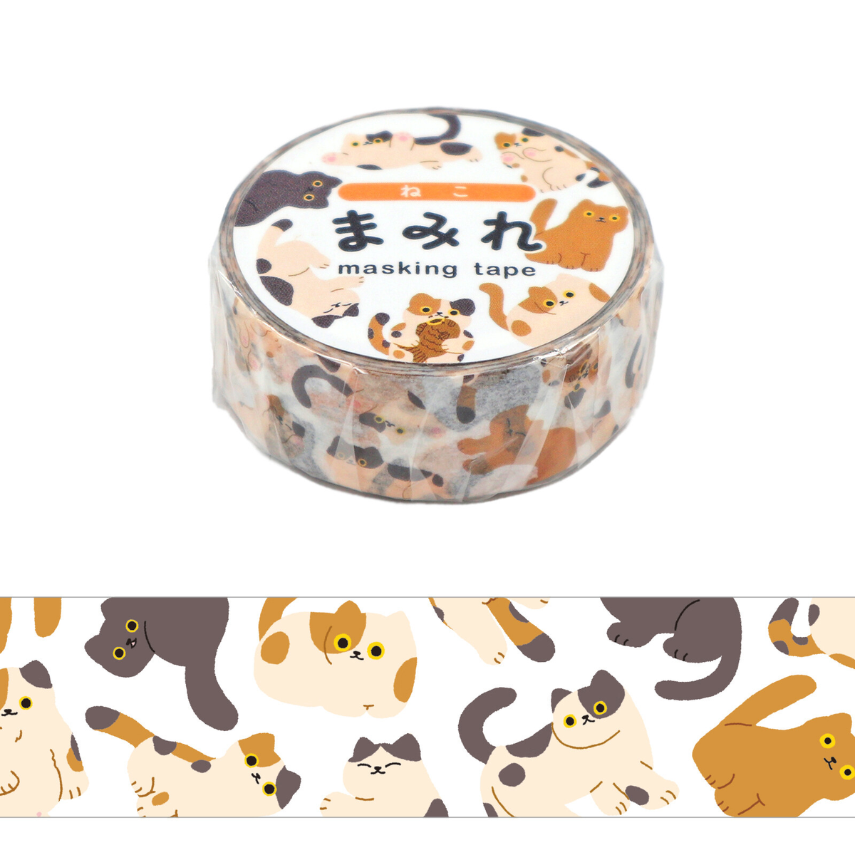 World Craft Masking Tape – Animals Cat 15mm x 5m