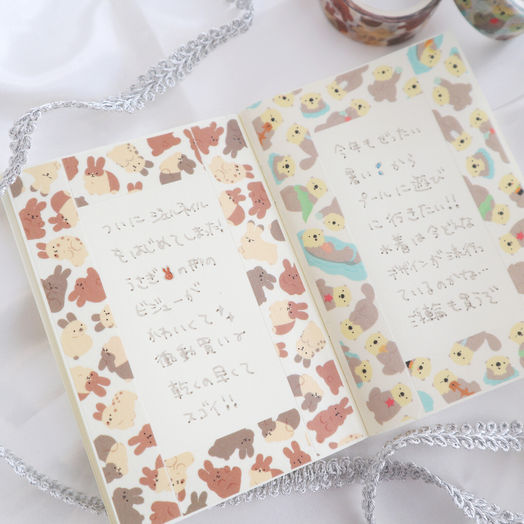 Sea Otter Animal Washi Tape – Cute Japanese Masking Tape