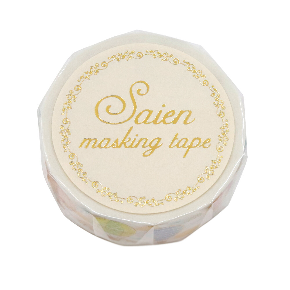 Saien Washi Tape Balloon Gold Foil 15mm x 7m
