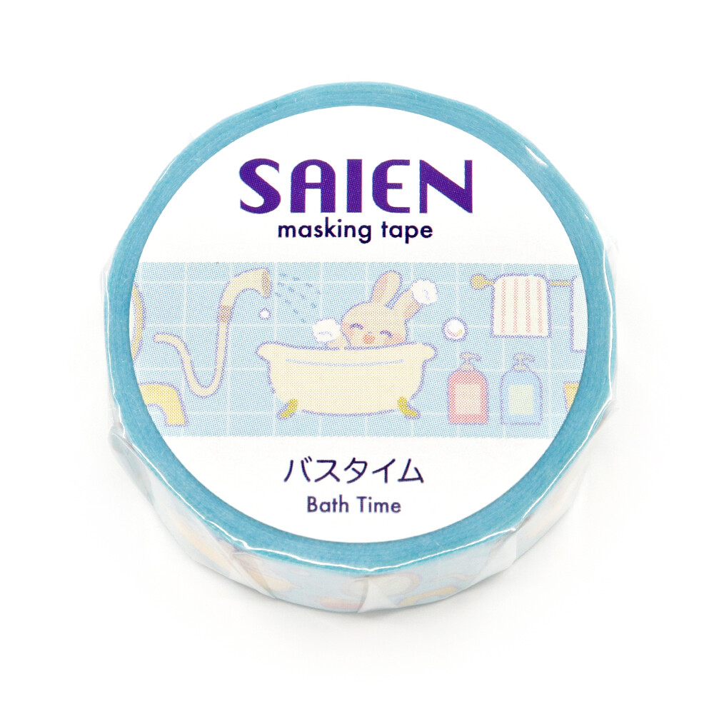 Saien Washi Tape Bath Time 15mm x 7m