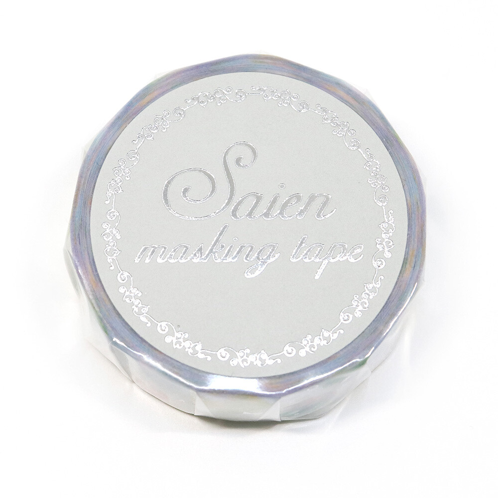 Saien Washi Tape Silver Foil 15mm x 7m