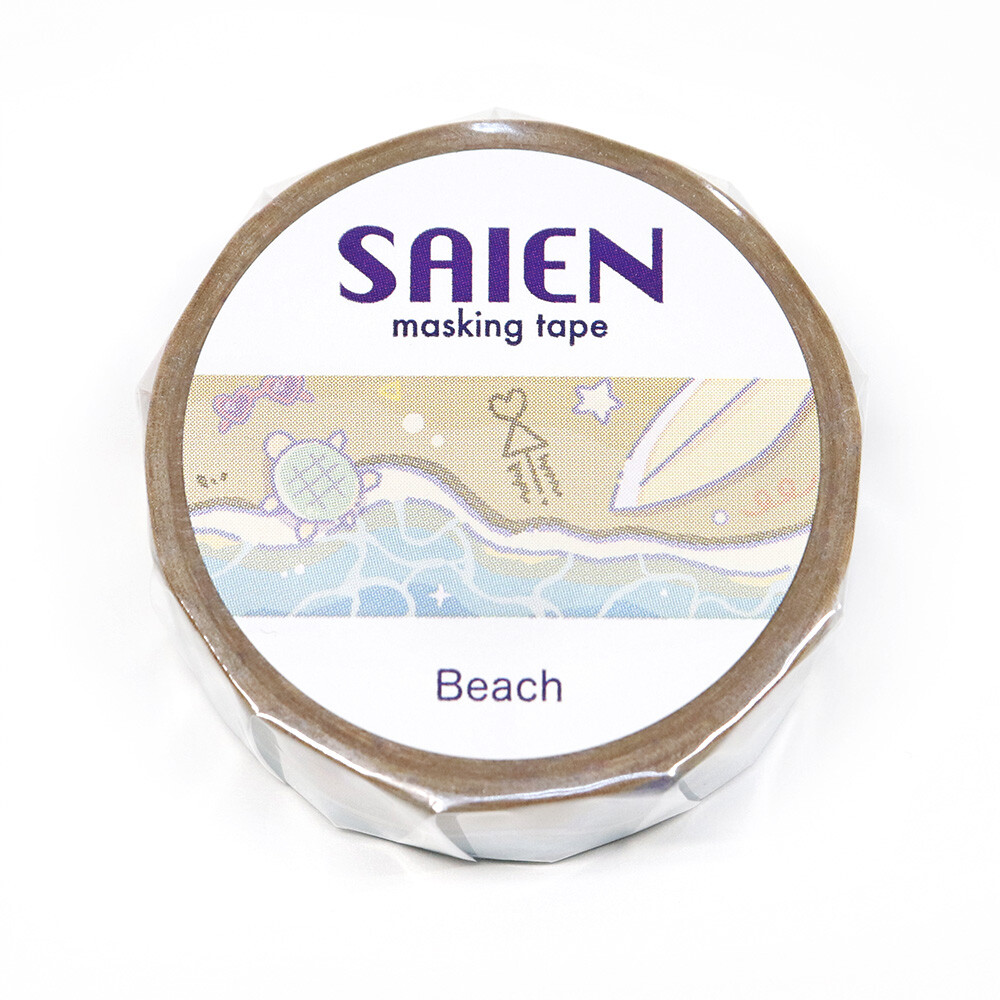 Saien Beach Washi Tape 15mm x 7m