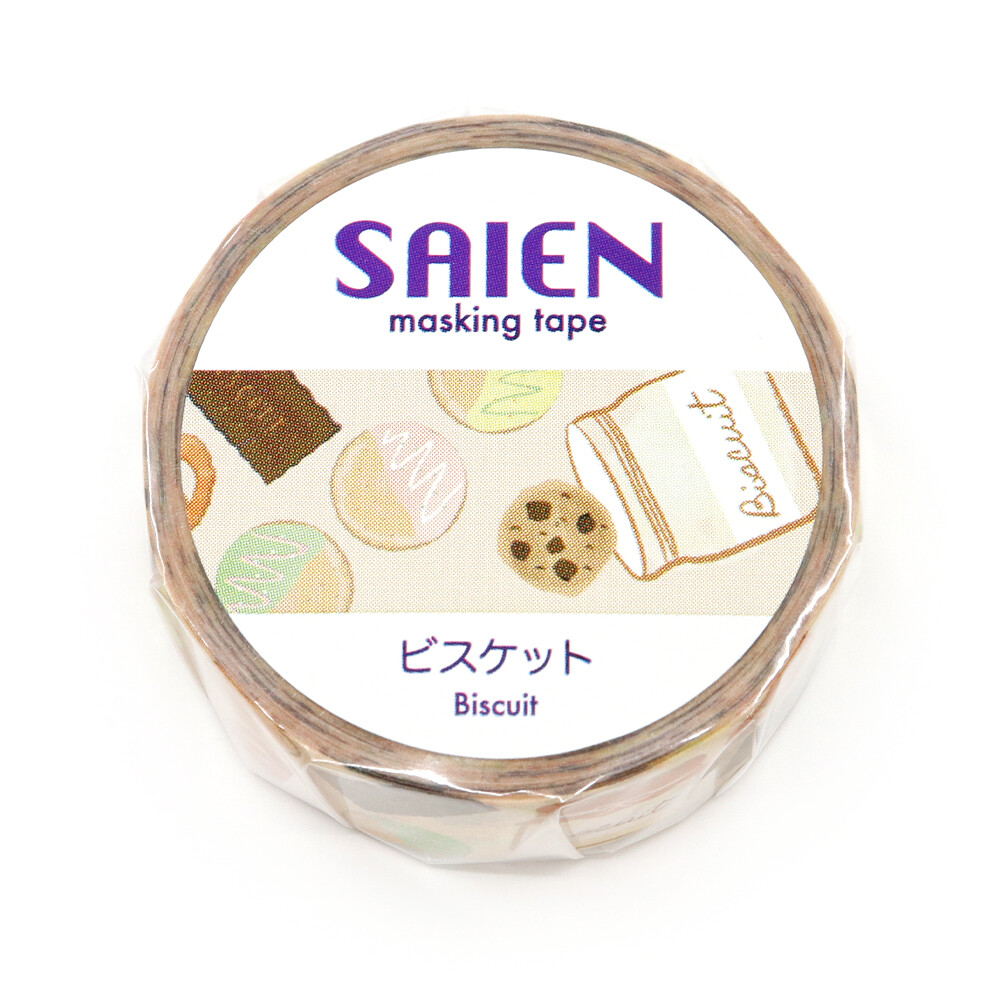 Saien Washi Tape Biscuit 15mm x 7m