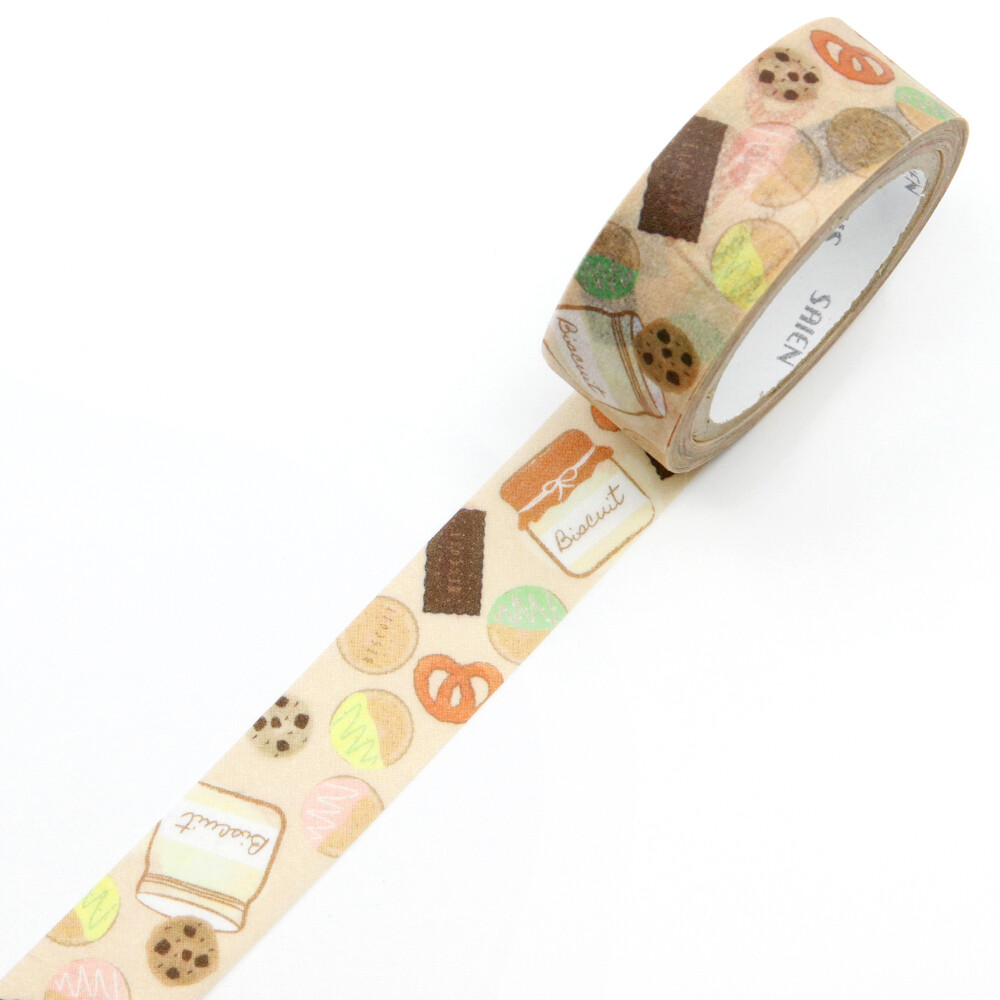 Saien Washi Tape Biscuit 15mm x 7m