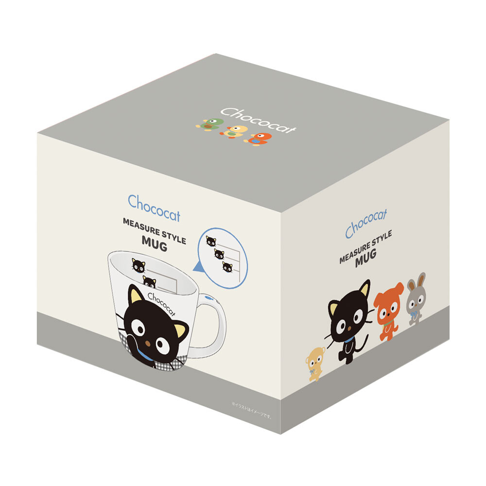 Sanrio Chococat Measure Style Ceramic Mug with Original Box - packaging