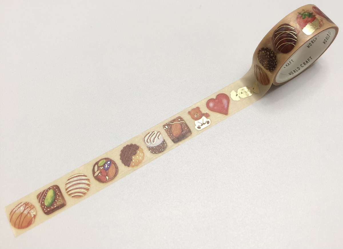 Kira-Kira Chocolate Washi Tape – Glitter Dessert & Sweet Treats
