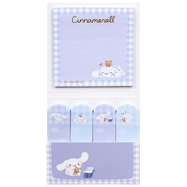Sanrio Cinnamoroll sticky notes and index tabs set