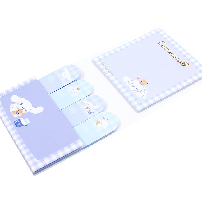 Sanrio Cinnamoroll sticky notes and index tabs set, side view