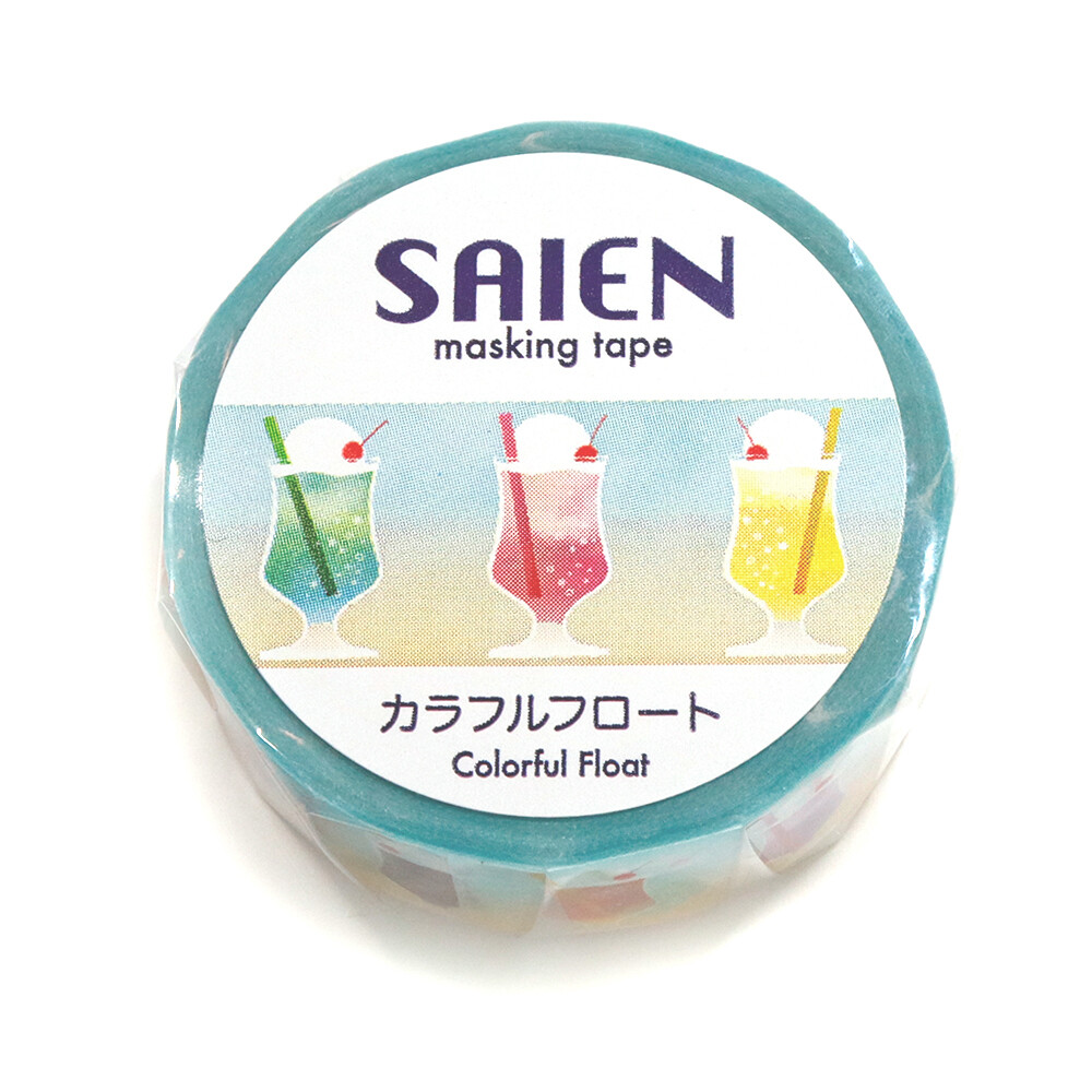 SAIEN Colorful Float Washi Tape – 15mm x 7m