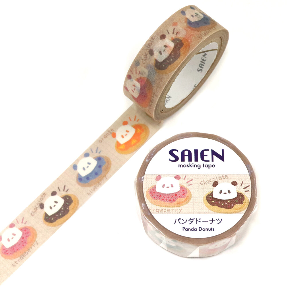 SAIEN Doughnut Panda Washi Tape 15mm x 7m