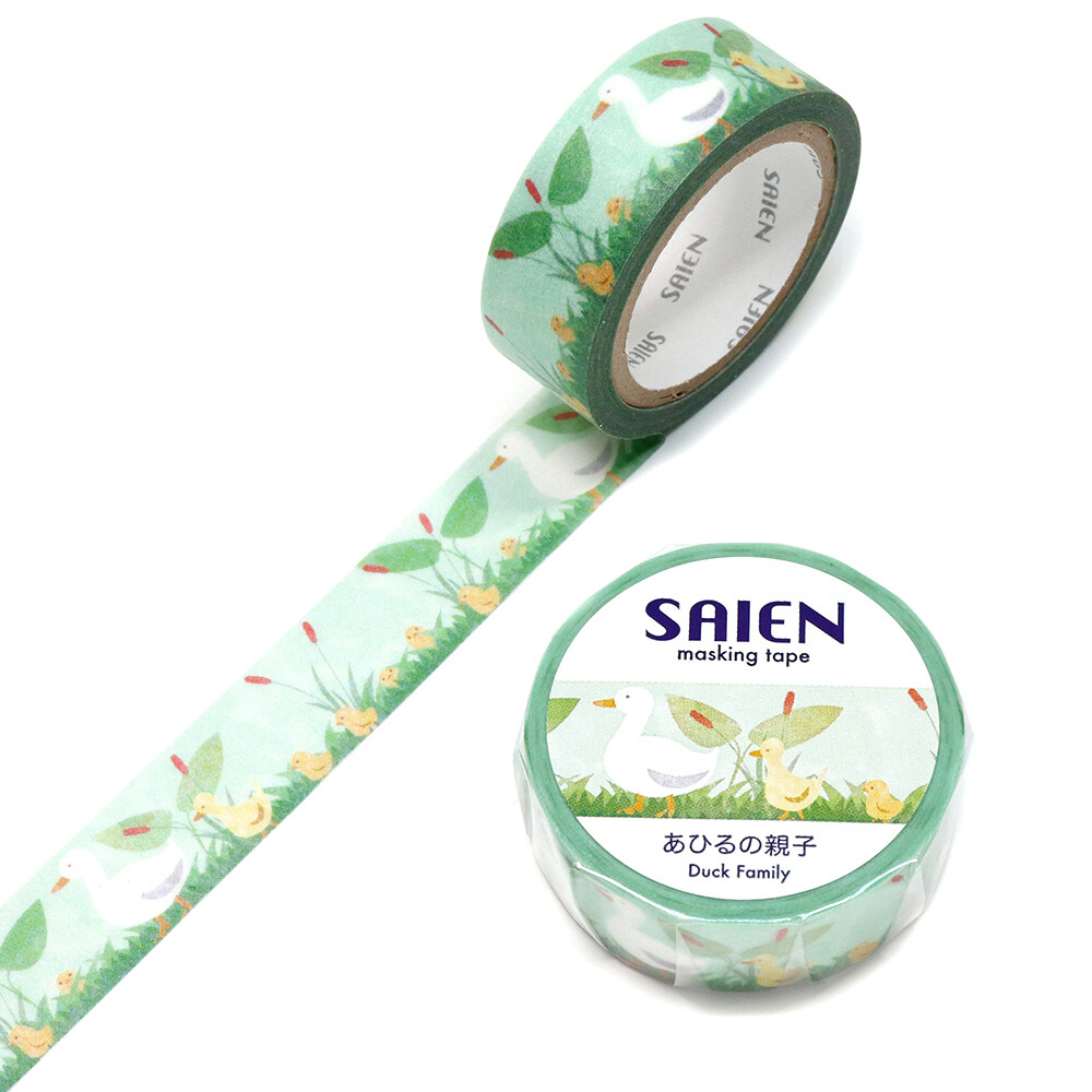 SAIEN Duck Family Washi Tape – 15mm x 7m