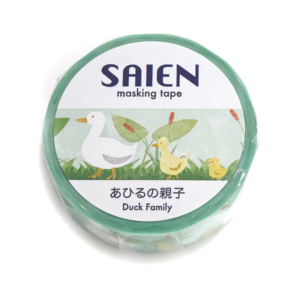 SAIEN Duck Family Washi Tape – 15mm x 7m