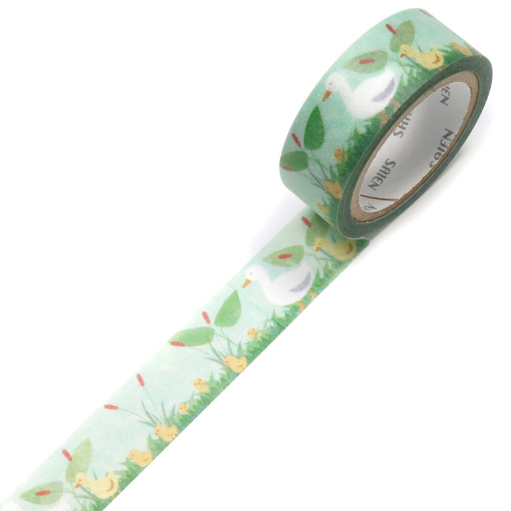 SAIEN Duck Family Washi Tape – 15mm x 7m