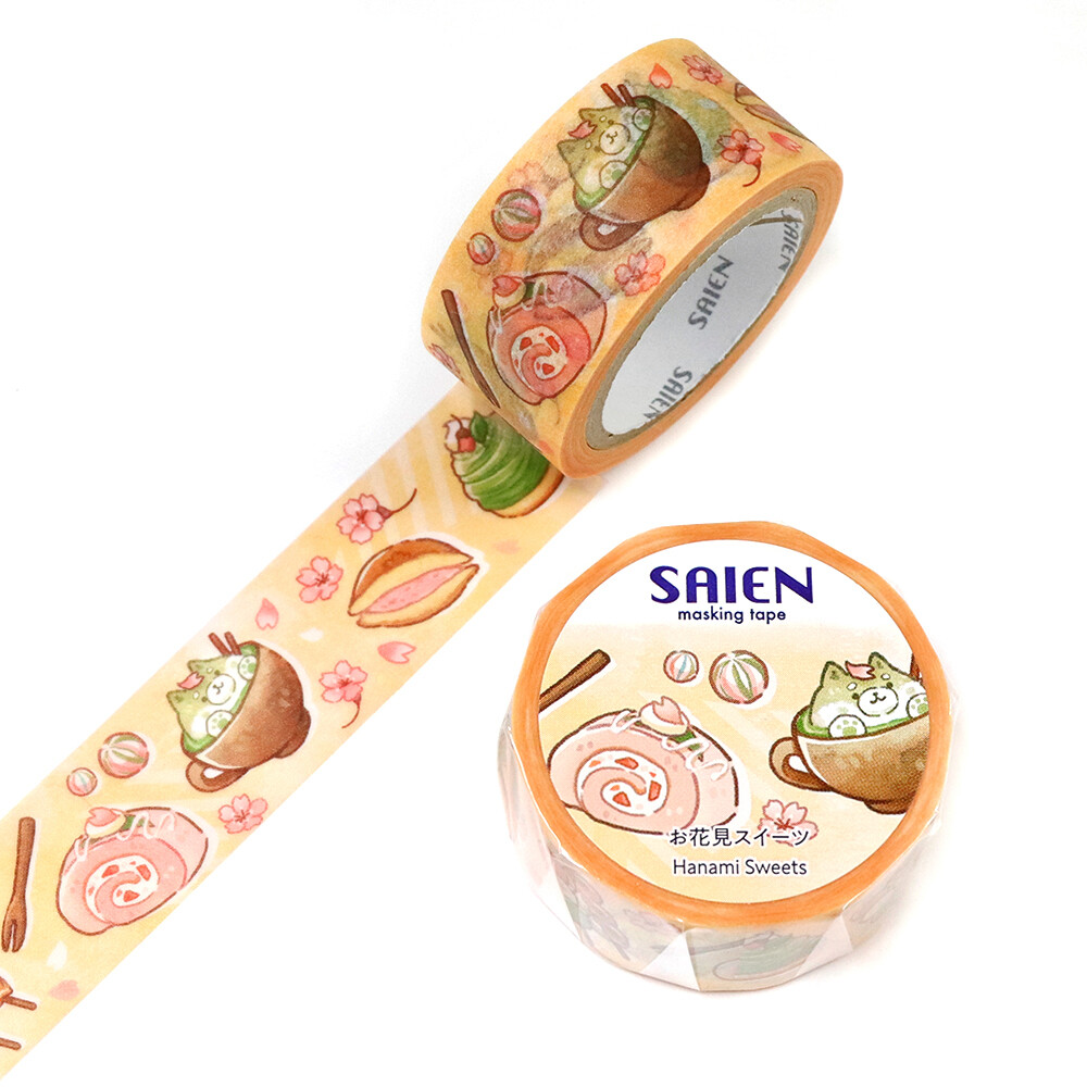 SAIEN Hanami Sweets Washi Tape 20mm x 7m