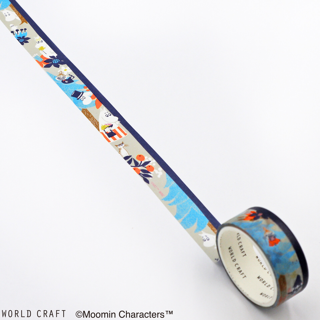 Moomin Forest Gray Knickknacks Washi Masking Tape