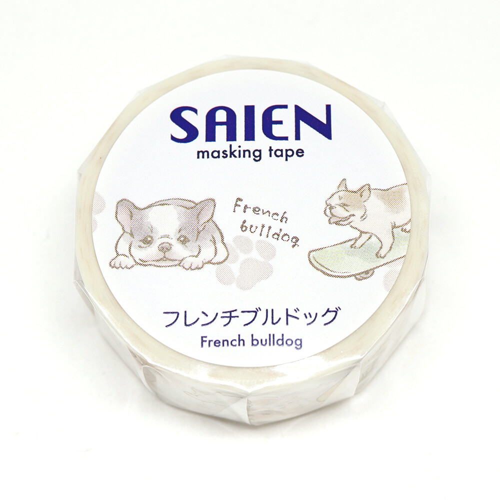 French Bulldog Washi Tape – 15mm x 7m