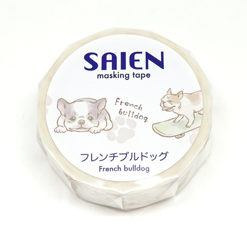 French Bulldog Washi Tape – 15mm x 7m