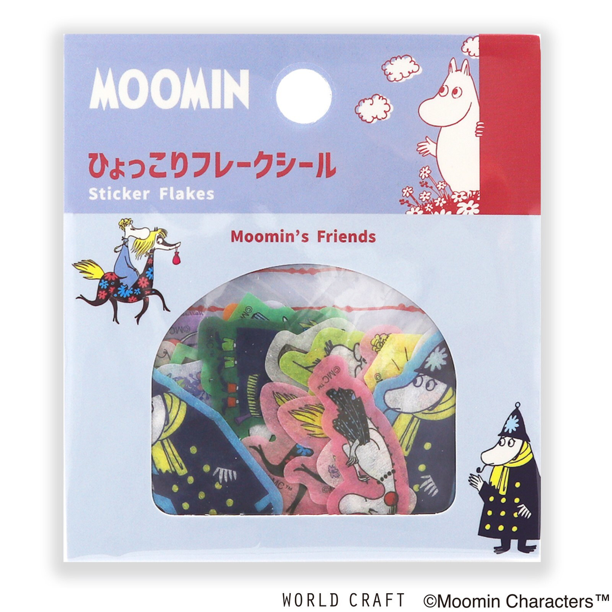 Moomin Friends Sticker Flakes A | Official Japanese Planner & Journal Stickers by World Craft - product photo