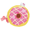 Hello Kitty Donut Plush Pouch - Sanrio Japan Coin Purse & Cosmetic Bag - product photo