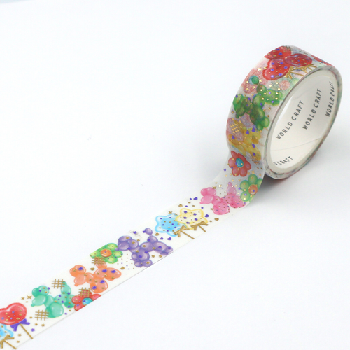Glitter Masking Tape – Balloon Party 15mm x 5m