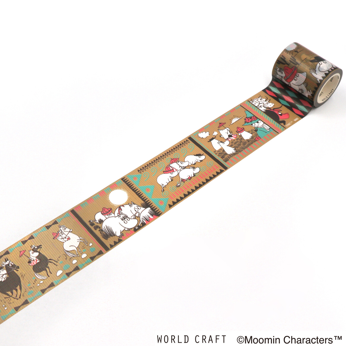 Moomin Wild Field Washi Curing Tape 45mm x 5m
