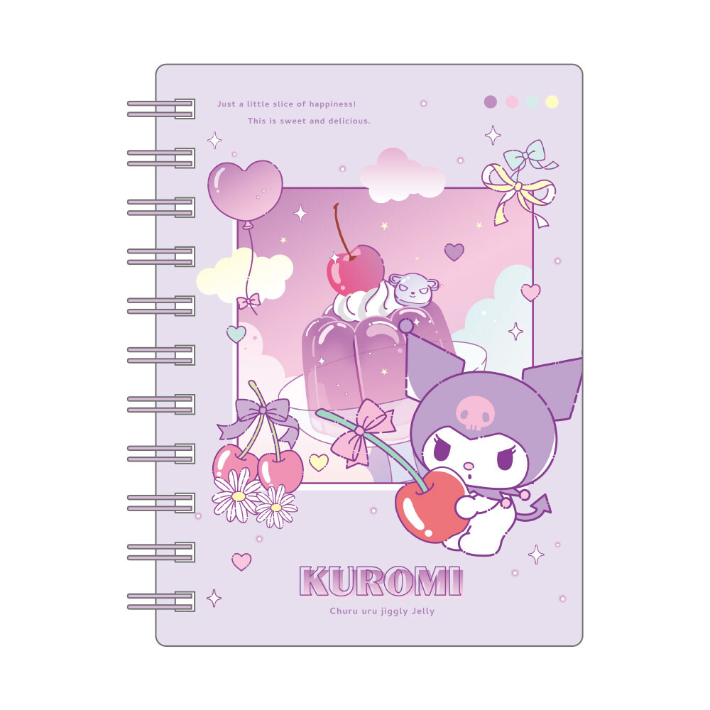 Sanrio Kuromi Cherry Spiral Notebook - Kawaii Journal - product photo