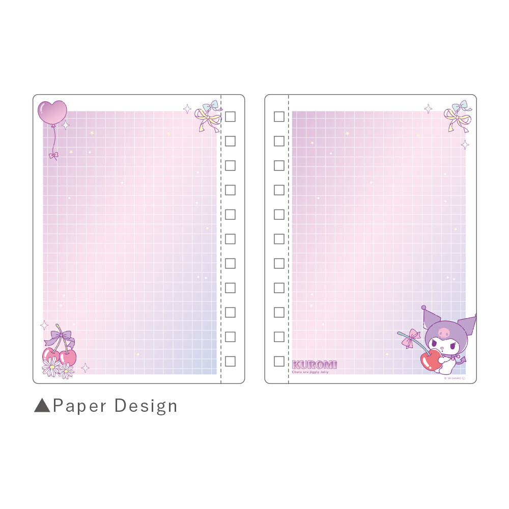 Sanrio Kuromi Cherry Spiral Notebook - Kawaii Journal - product image
