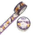 SAIEN Kuroneko Ghost Japanese Washi Tape 20mm x 7m - product photo