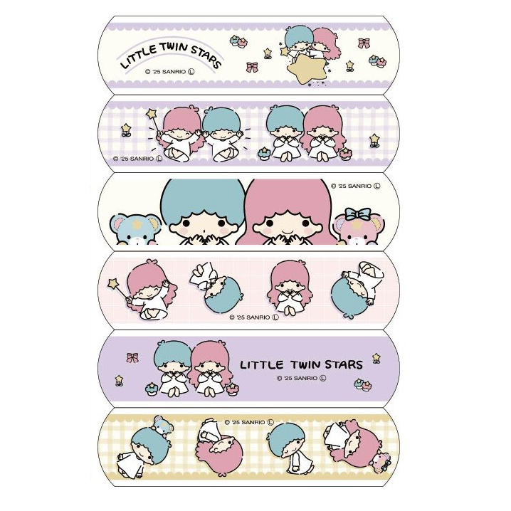 Sanrio Little Twin Stars (Kiki & Lala) CuteAid Adhesive Bandages - 18 Pieces - product image