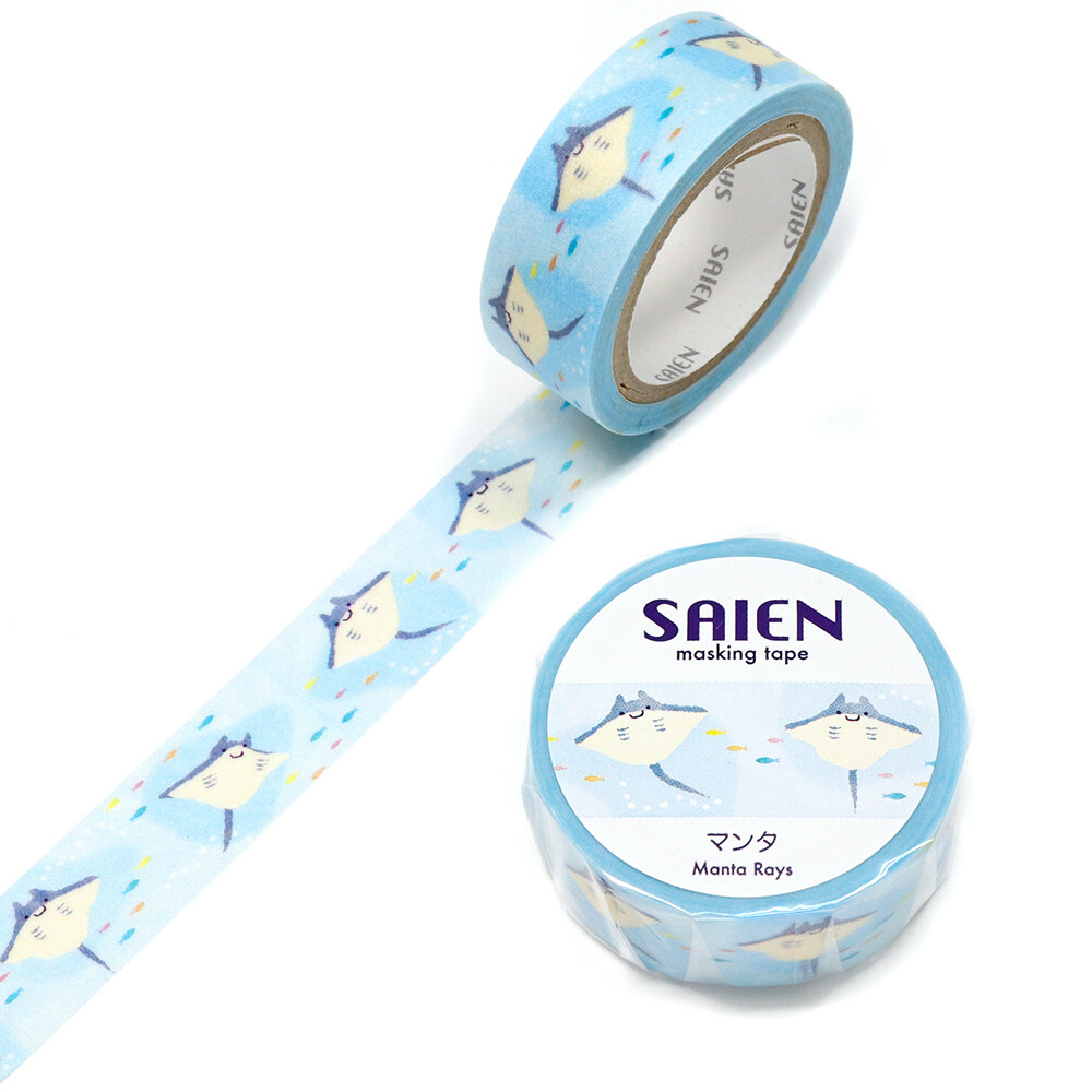 SAIEN Manta Rays Washi Tape – 15mm x 7m