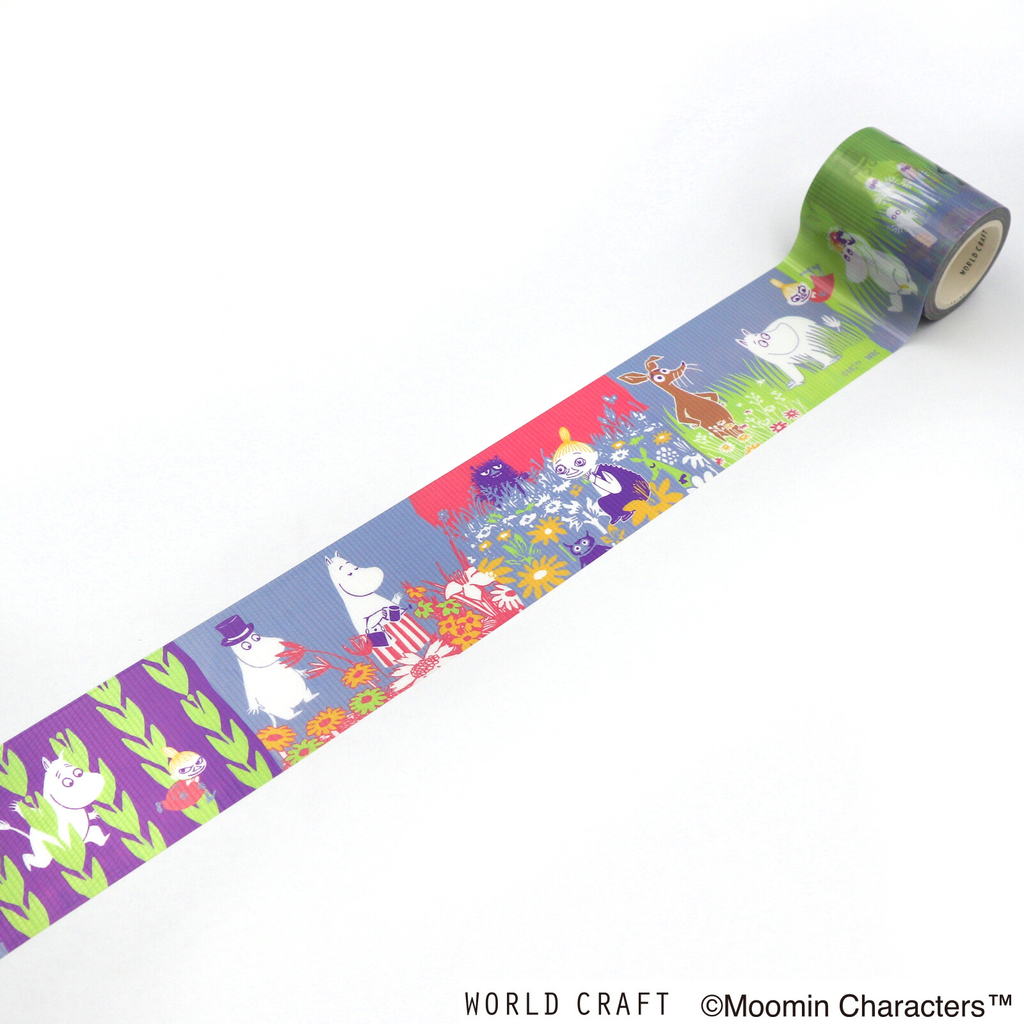 Moomin Meadow Washi Curing Tape 45mm x 5m
