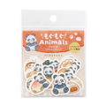 Mogumogu Animals Panda Flake Stickers - Kawaii Japanese Planner & Journal Stickers 30 - product photo