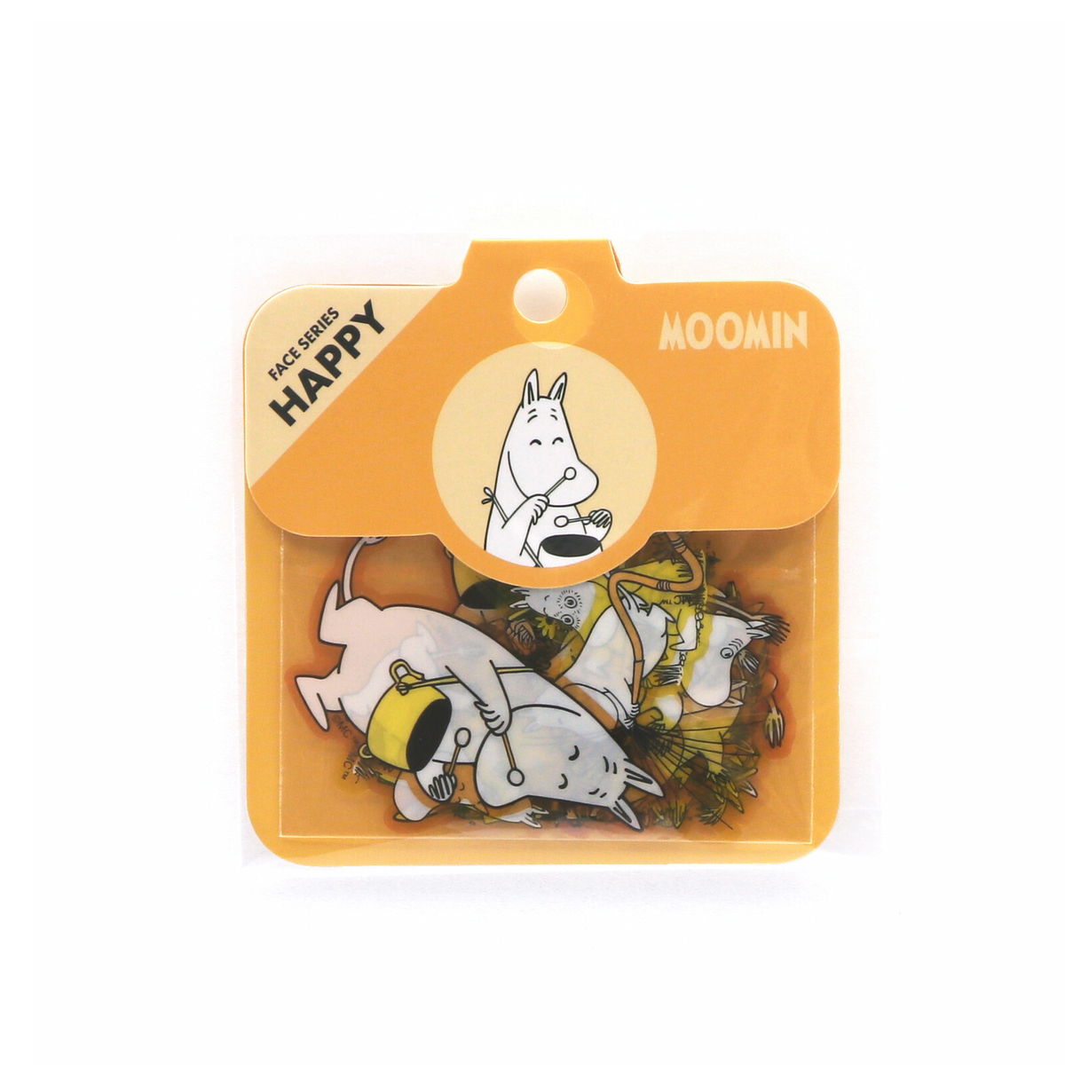 Moomin Happy Flake Stickers | 36-Piece Official Moomin PET Planner Sticker Pack - product photo