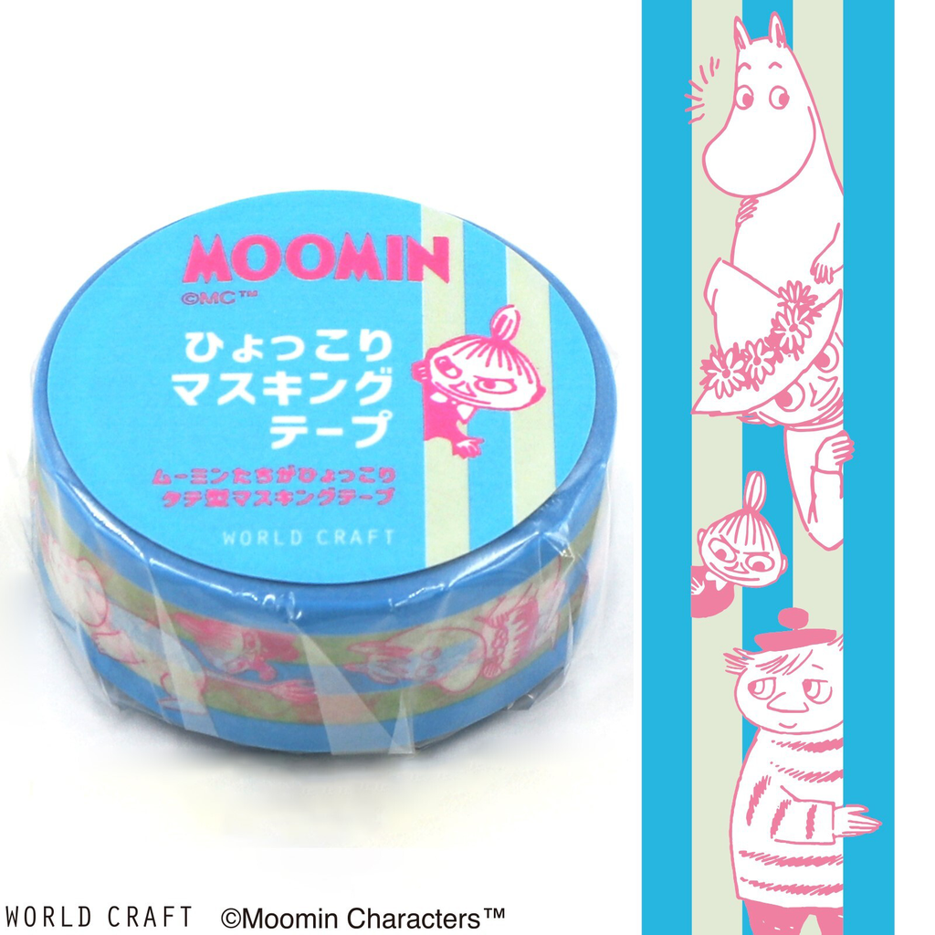 Moomin Blue Knickknacks Washi Masking Tape