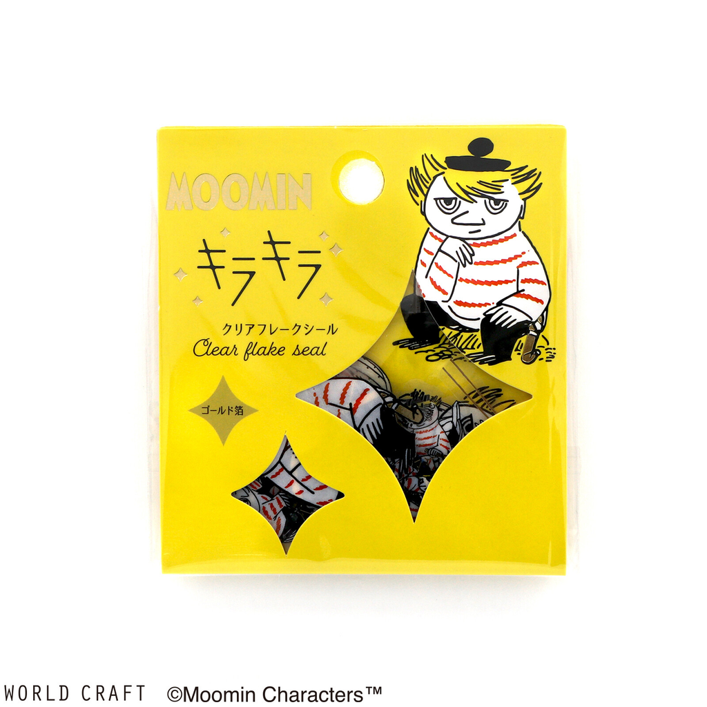 Moomin Little My Gold Foil Flake Sticker Pack | 30 Decorative PET Planner Stickers - product photo
