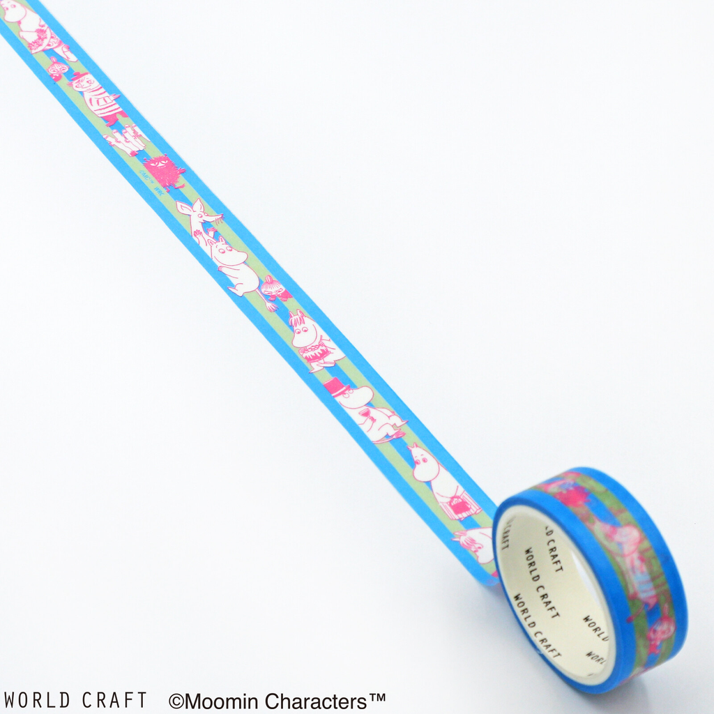 Moomin Blue Knickknacks Washi Masking Tape