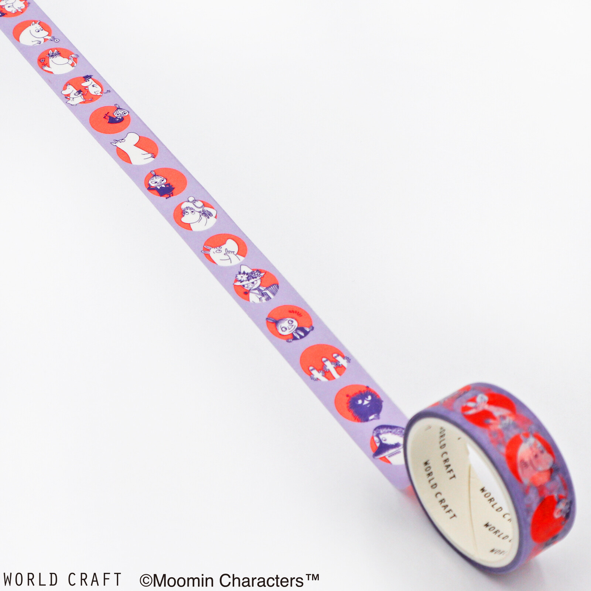 Moomin Maru Purple Knickknacks Washi Masking Tape