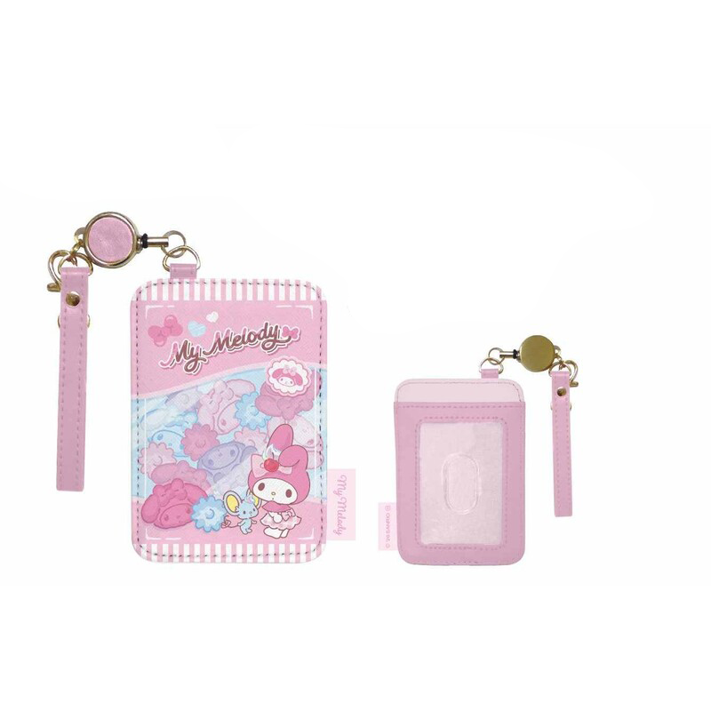 My Melody Retractable Pass Holder Card Case with Reel - product photo